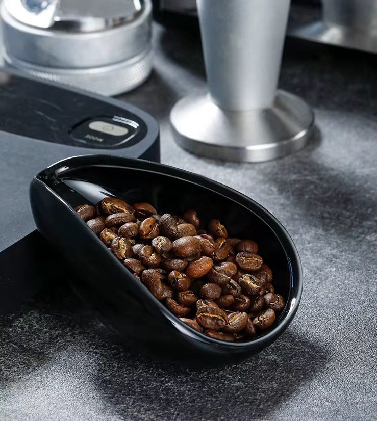 Black ceramic Dosing Bowl from jouffee coffee store