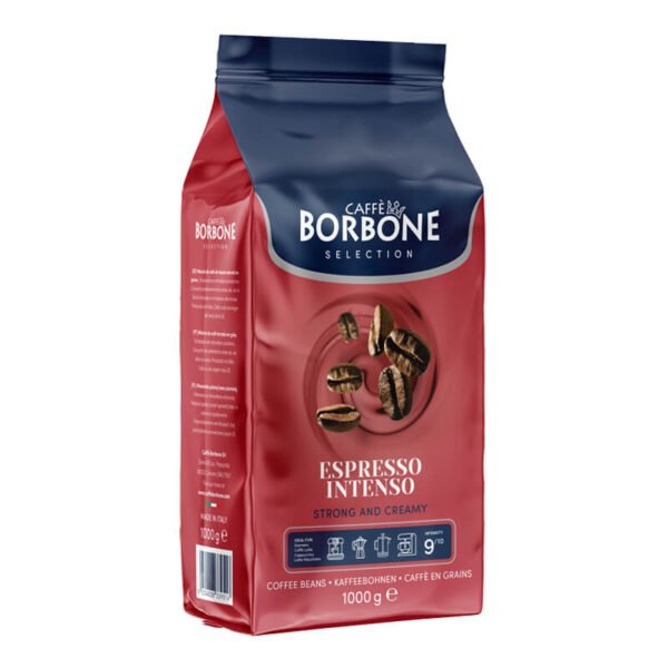 Borbone Intenso Espresso – 1KG Whole Beans (20% Arabica / 80% Robusta)