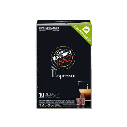 Vergnano Intenso Nespresso-Compatible Capsules – 10 Capsules