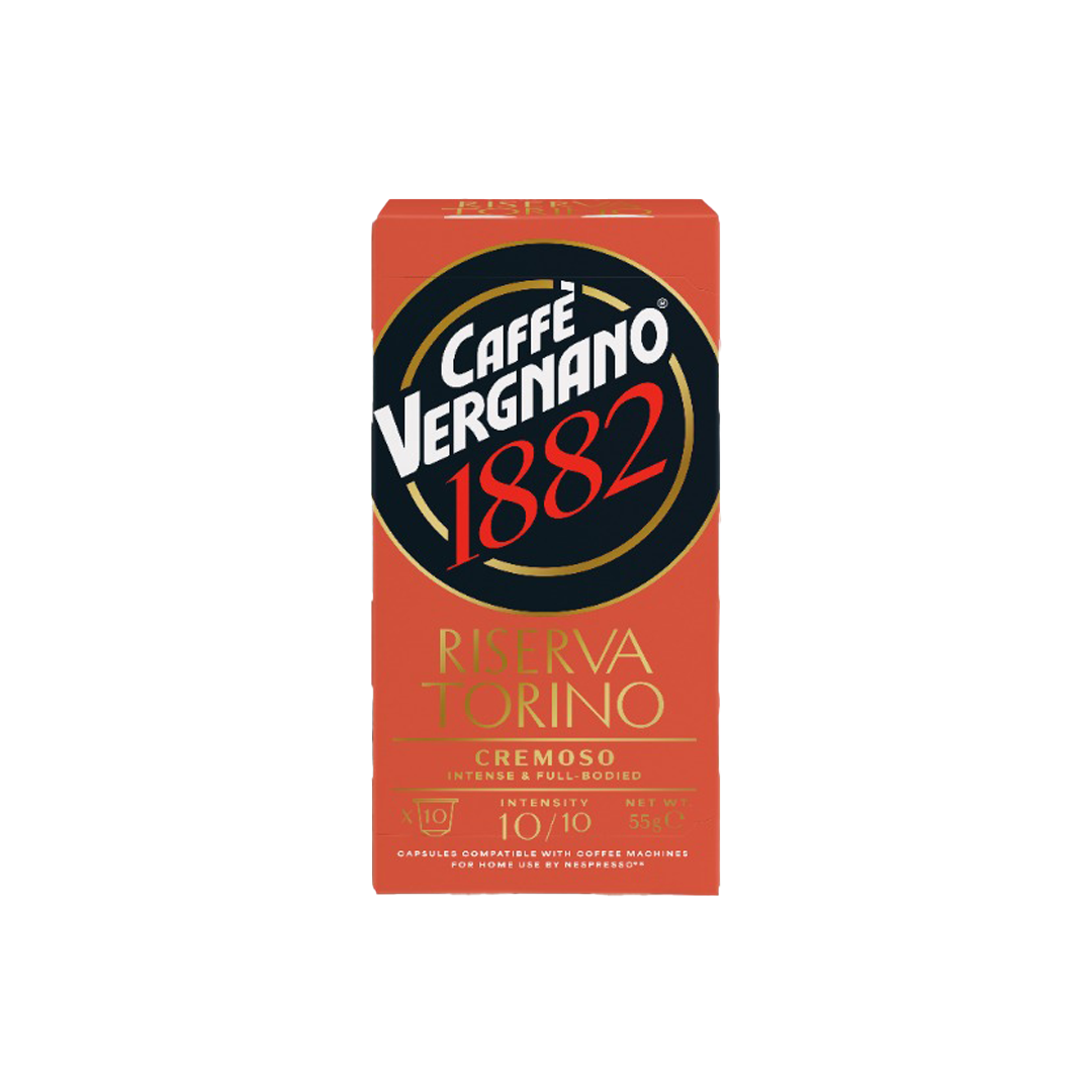 Vergnano Reserva Torino Cremoso Nespresso-Compatible Capsules – 10 Capsules