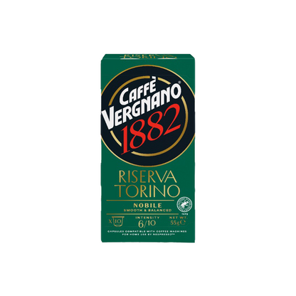 Vergnano Reserva Torino Nobile Nespresso-Compatible Capsules – 10 Capsules