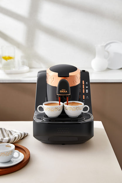 Arzum OKKA Automatic Turkish Coffee Machine – Black &amp; Copper