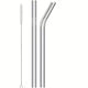 Set of Stainless straws and cleaning brush