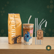 مجموعة The Precioso Iced Latte Kit – قهوة ميجيل بريشوزو + مج أيس كوفي + هديّة طقم 4 شاليموه استانلس بفرشة تنظيف!