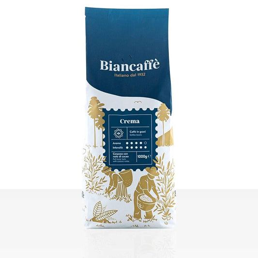 Biancaffè Espresso Crema Whole Beans Coffee 1Kg image 0