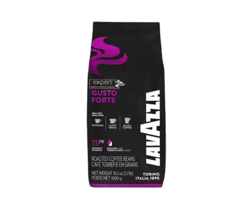 Lavazza Gusto Forte Espresso – 1KG Whole Beans (100% Robusta)